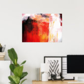 Red Polar - Abstrakte Kunst Poster (Heimbüro)