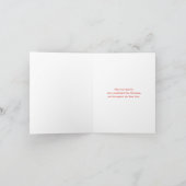 Red Polar Bear Niedlich Weihnachten (Innenseite)