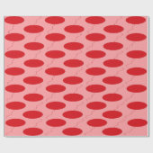 : Red Polka Dot ballon Geschenkpapier (Flach)