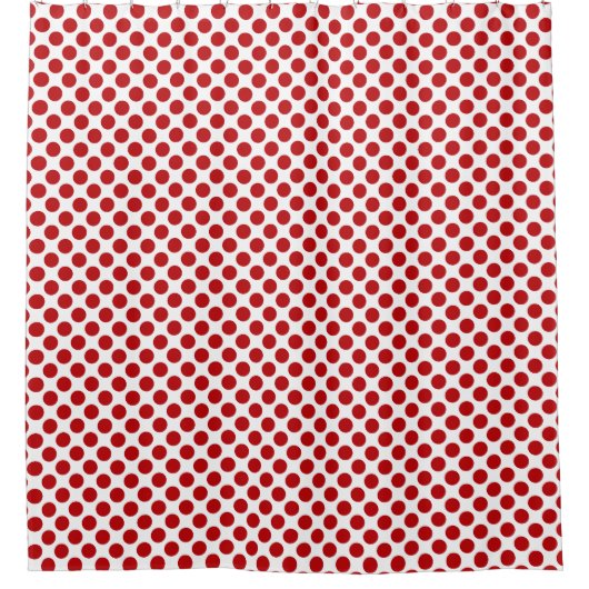 Red Polka Dot Design - Duschvorhang (Vorderseite)