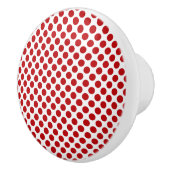Red Polka Dot Design - Schublade Keramikknauf (Rechts)
