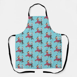 Red Polka Dot Dress Swing Dance Schürze