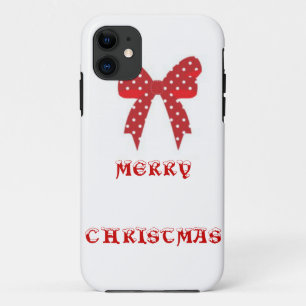 Red Polka Dot Frohe Weihnachten Case-Mate iPhone Hülle