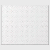 Red Polka Dot Geschenkpapier (Flach)