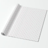 Red Polka Dot Geschenkpapier (Ungerollt)