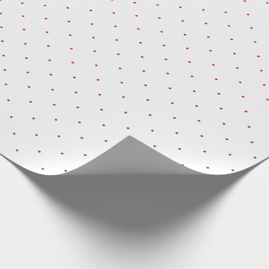 Red Polka Dot Geschenkpapier (Ecke)
