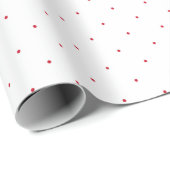 Red Polka Dot Geschenkpapier (Rolleneckpunkt)