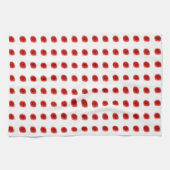 Red Polka Dot Geschirrtuch (Horizontal)