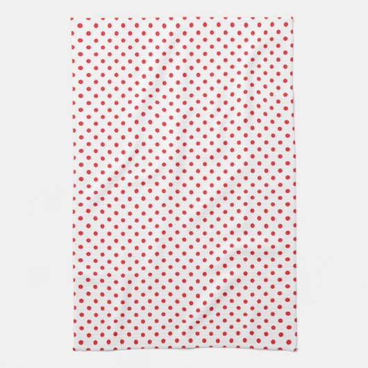 Red Polka Dot Geschirrtuch (Vertikal)