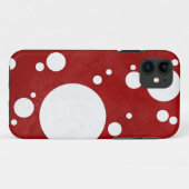 Red Polka Dot iPhone Case (Rückseite (Horizontal))