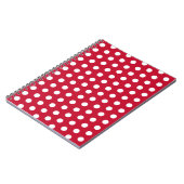 Red Polka Dot Kitchen Rezept Notebook Geschenk Notizblock (Linke Seite)