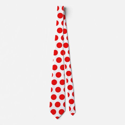 Red Polka Dot Krawatte (Vorderseite)