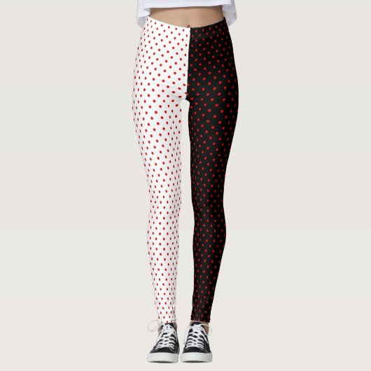 Red Polka Dot Leggings (Vorderseite)