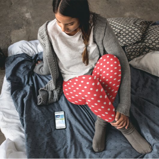 Red Polka Dot Leggings