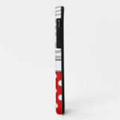 Red Polka Dot Light Zebra Print iPhone 5 Fall Case-Mate iPhone Hülle (Hinten/Links)
