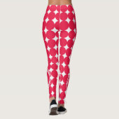Red Polka Dot Monogram Leggings (Rückseite)