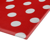 Red Polka Dot Pattern Schneidebrett (Ecke)