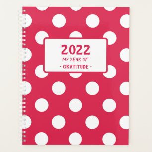 Red Polka Dot Planer Wort des Jahres
