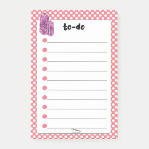 Red Polka Dot Red Wine Diamonds TO-DO Post-it Klebezettel