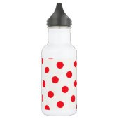 Red Polka Dot Retro Design Edelstahlflasche (Links)