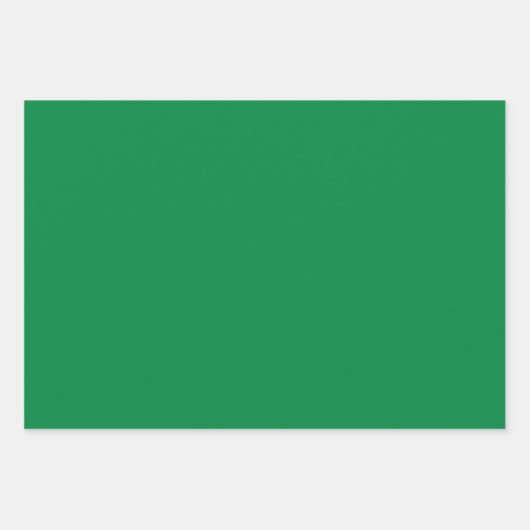 Red Polka Dot Solid Green Holiday Geschenkpapier Set (Vorderseite 3)