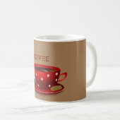 Red Polka Dot Tasse (VorderseiteRechts)