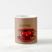 Red Polka Dot Tasse (Mittel)