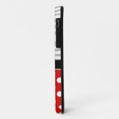 Red Polka Dot verblasste Zebra Print iPhone 5 Fall Case-Mate iPhone Hülle (Hinten/Links)