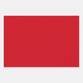 Red Polka Dot Wide Striped und Solid Geschenkpapier Set (Vorderseite 3)