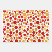 Red Polka-Dot Wrapping Paper Set Geschenkpapier Set (Vorderseite 3)