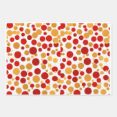Red Polka-Dot Wrapping Paper Set Geschenkpapier Set (Vorderseite 2)