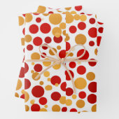 Red Polka-Dot Wrapping Paper Set Geschenkpapier Set (Beispiel)
