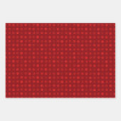 Red Polka Dots Abstrakt Moderne Elegante Weihnacht Geschenkpapier Set (Vorderseite 2)