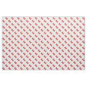 Red Polka Dots Bows auf Weiß Stoff (Yard (91,4 cm))