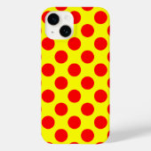 Red Polka Dots Case-Mate iPhone Hülle (Rückseite)