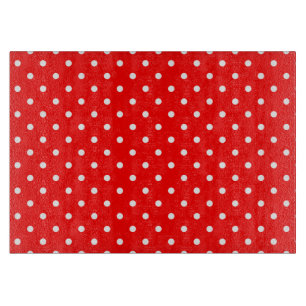 Red Polka Dots Cutting Board Schneidebrett
