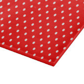 Red Polka Dots Cutting Board Schneidebrett (Ecke)