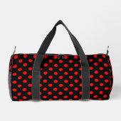 Red Polka Dots Duffle Bag (Rückseite)