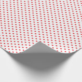 Red Polka Dots Geschenkpapier (Ecke)