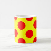 Red Polka Dots Kaffeetasse (Mittel)