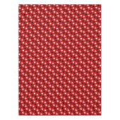 Red Polka Dots Lace Hearts Tischdecke (Vorderseite)