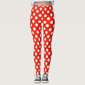 Red Polka Dots Leggings (Vorderseite)