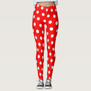 Red Polka Dots Leggings
