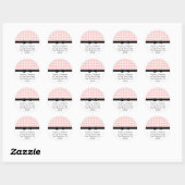 Red Polka Dots mit Black Bow Address Stickers (Blatt)