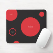 Red Polka Dots Mousepad (Mit Mouse)