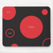 Red Polka Dots Mousepad (Vorne)