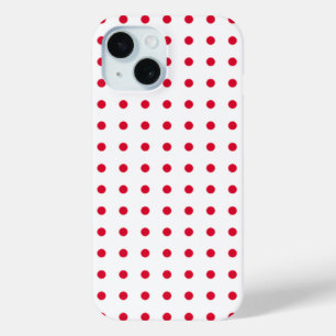 red polka dots pattern Case-Mate iPhone hülle
