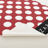 Red Polka Dots, Polka Dot Pattern, Ihr Name Sherpadecke (3/4)