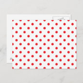 Red Polka Dots Postkarte (Vorne/Hinten)