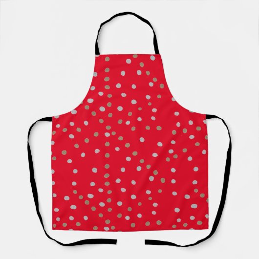 Red Polka Dots Schürze (Vorderseite)